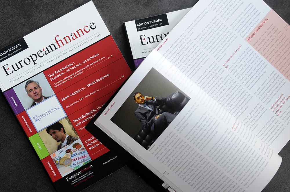 Mise en page European Finance - Magazine Européen de finances